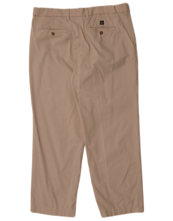 Marks & Spencer Pantaloni chino drepți Blue Harbour pentru bărbați W36 L29 bej