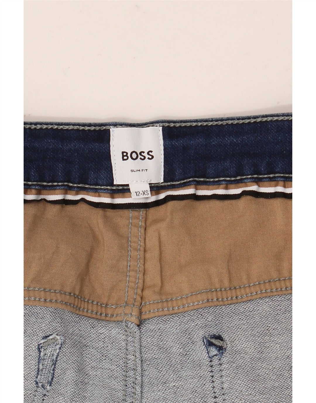 Blugi slim pentru baieti HUGO BOSS 11-12 ani XS Albastru
