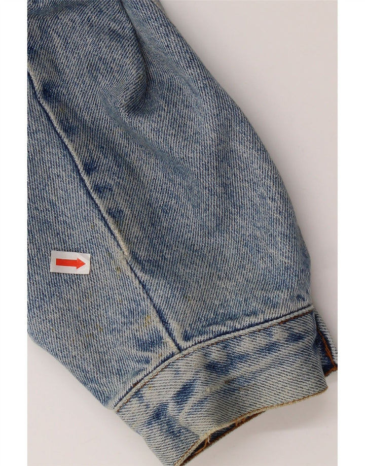 Jachetă de blugi vintage pentru bărbați UK 38, bumbac albastru mediu