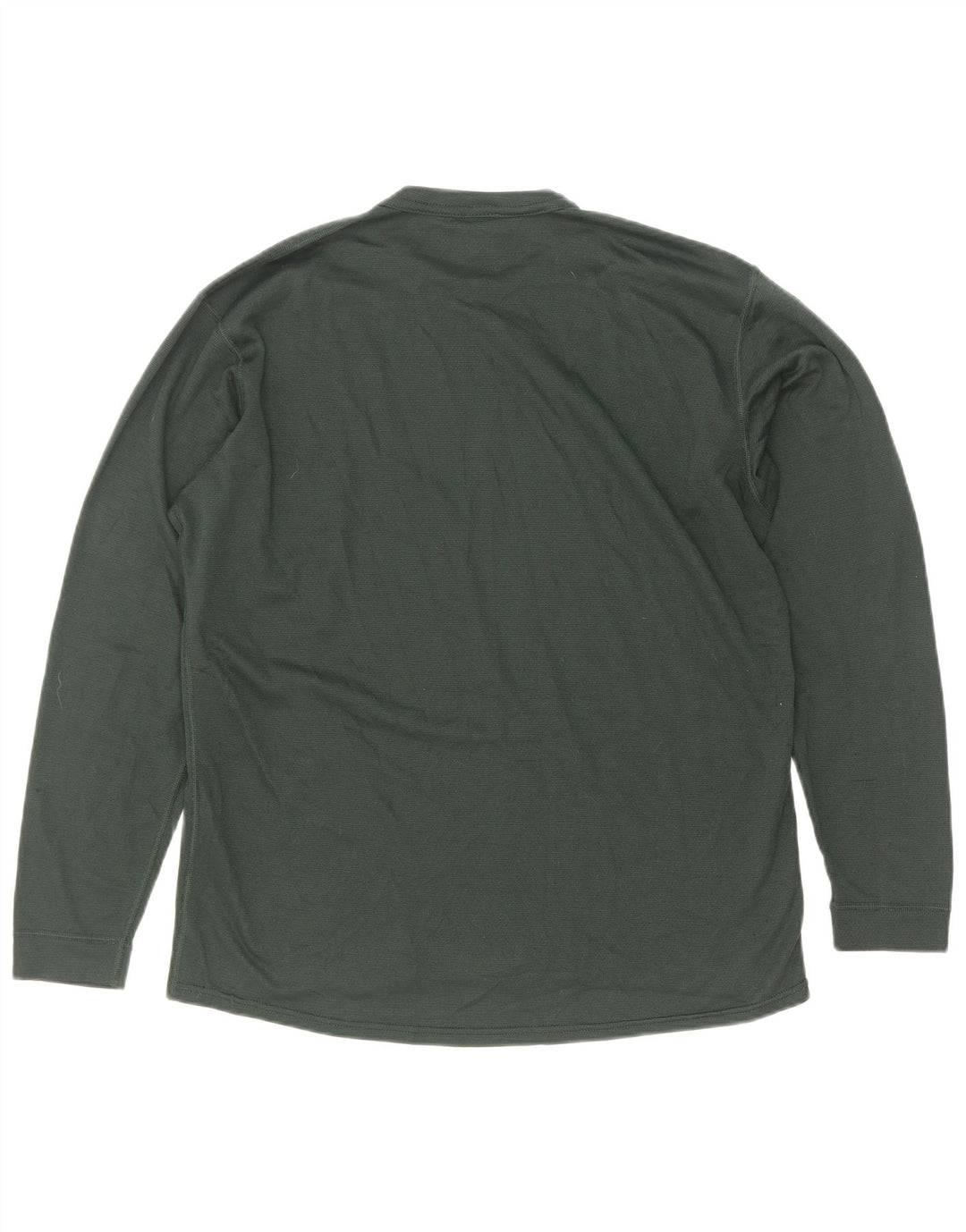 Top pentru bărbați Patagonia cu mânecă lungă, verde mediu, poliester