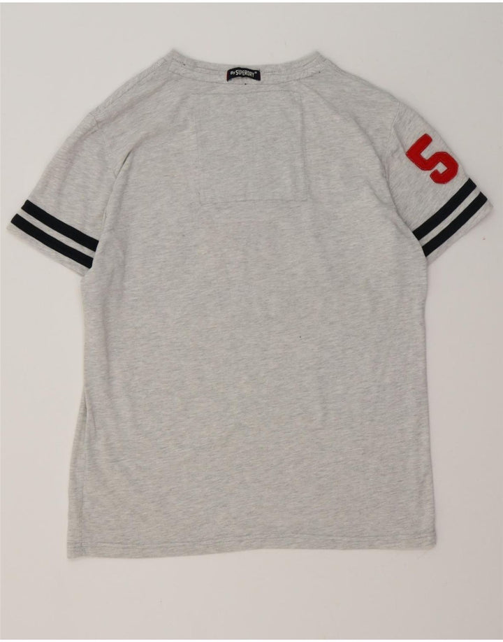 Tricou grafic pentru bărbați SUPERDRY Top 2XL, bumbac gri cu pete