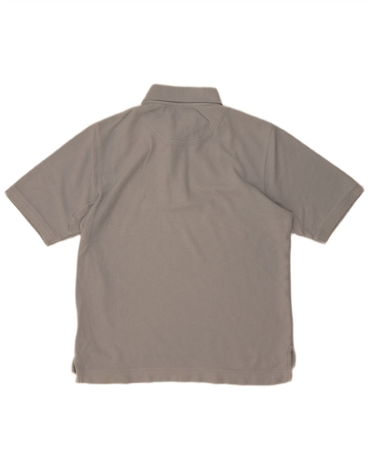 Tricou polo pentru bărbați Timberland, bumbac gri mediu