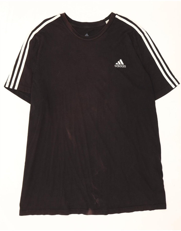 Tricou pentru bărbați Adidas Top 3XL bumbac negru
