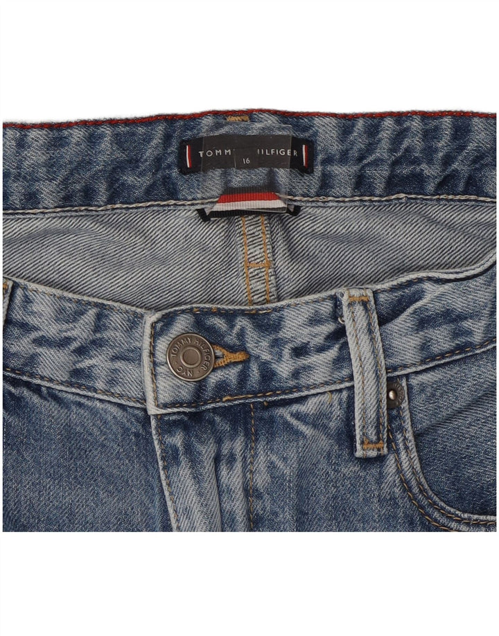 Pantaloni scurți din denim pentru băieți Tommy Hilfiger 15-16 ani W28 Albastru