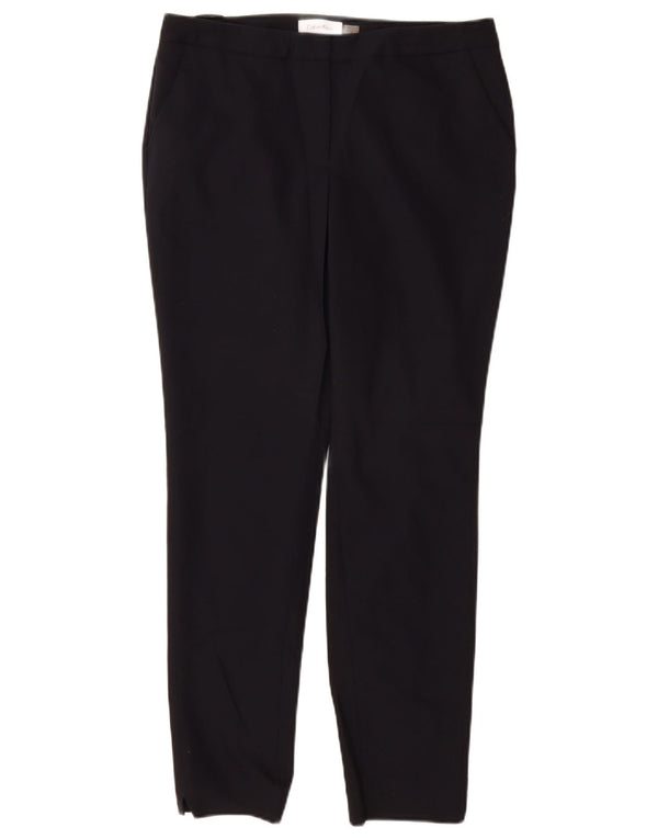 CALVIN KLEIN Pantaloni chino subțiri pentru femei US 6 Medium W28 L28 bleumarin
