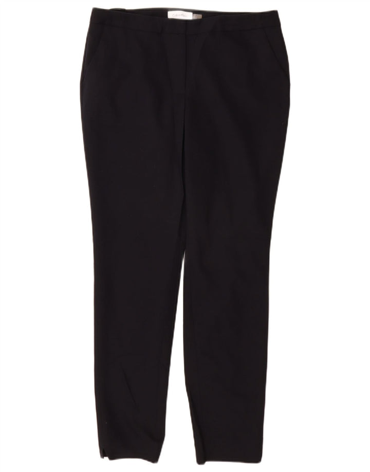 CALVIN KLEIN Pantaloni chino subțiri pentru femei US 6 Medium W28 L28 bleumarin