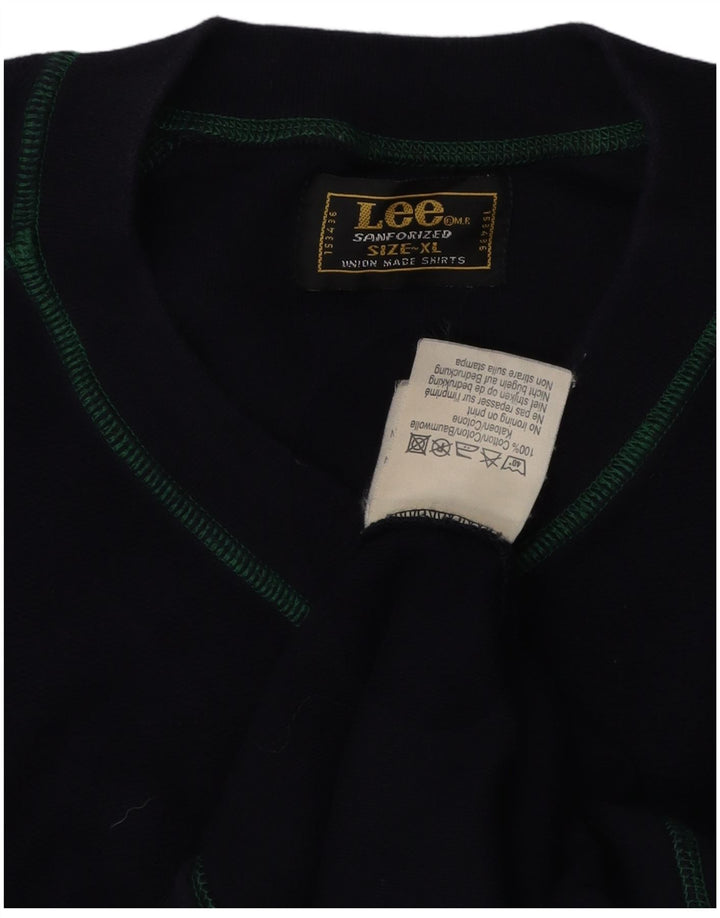 Hanorac pentru bărbați LEE Jumper XL bleumarin bumbac