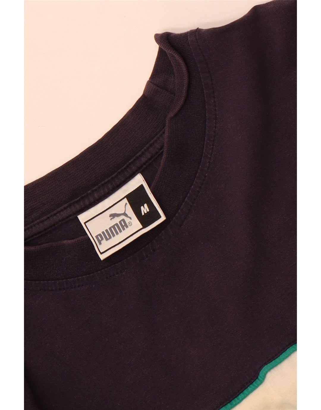 Tricou pentru bărbați Puma Top Medium White Colorblock