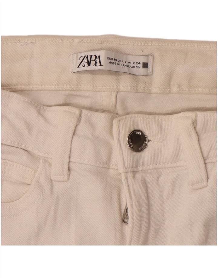 Blugi skinny dama Zara EU 34 2XS L24 L27 Alb