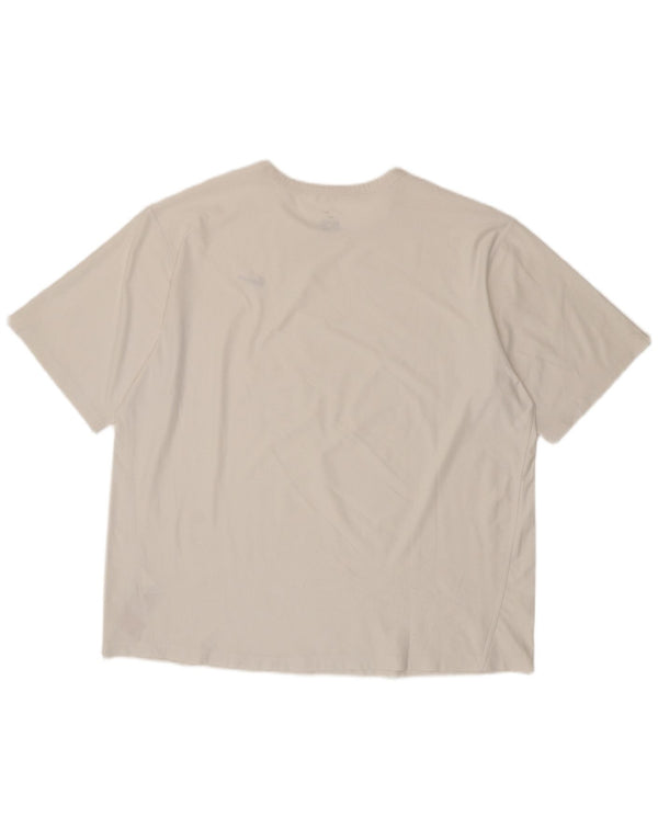 Tricou pentru bărbați Nike Dri Fit Top UK 45/47 XL Poliester alb