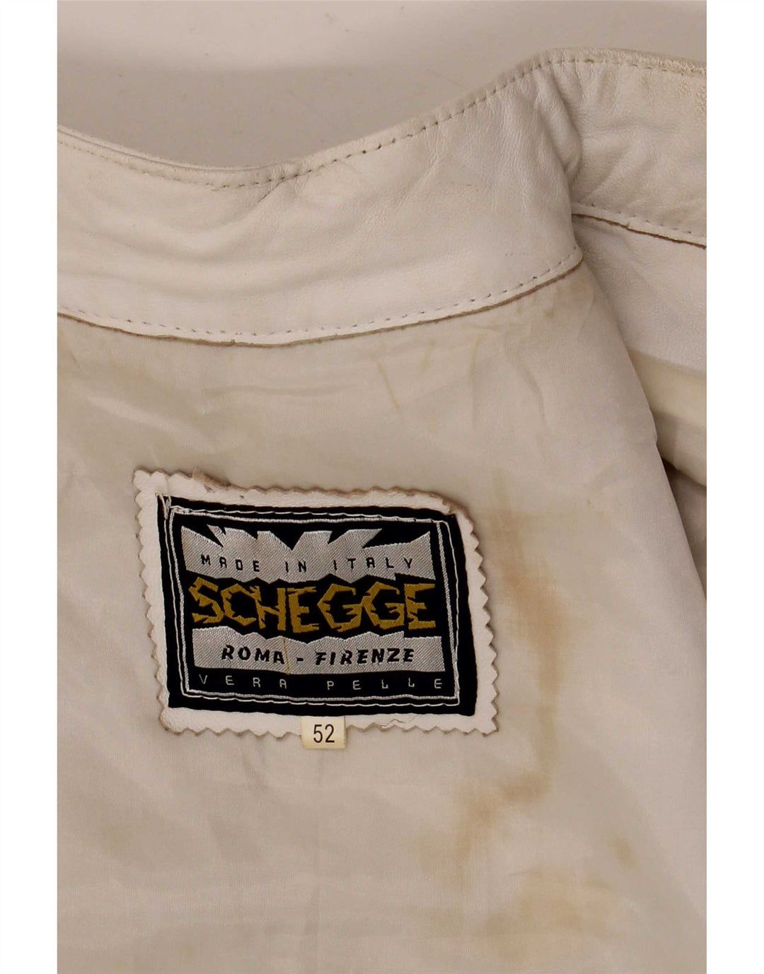 Geacă din piele pentru femei Schegge, IT 52 2XL, albă