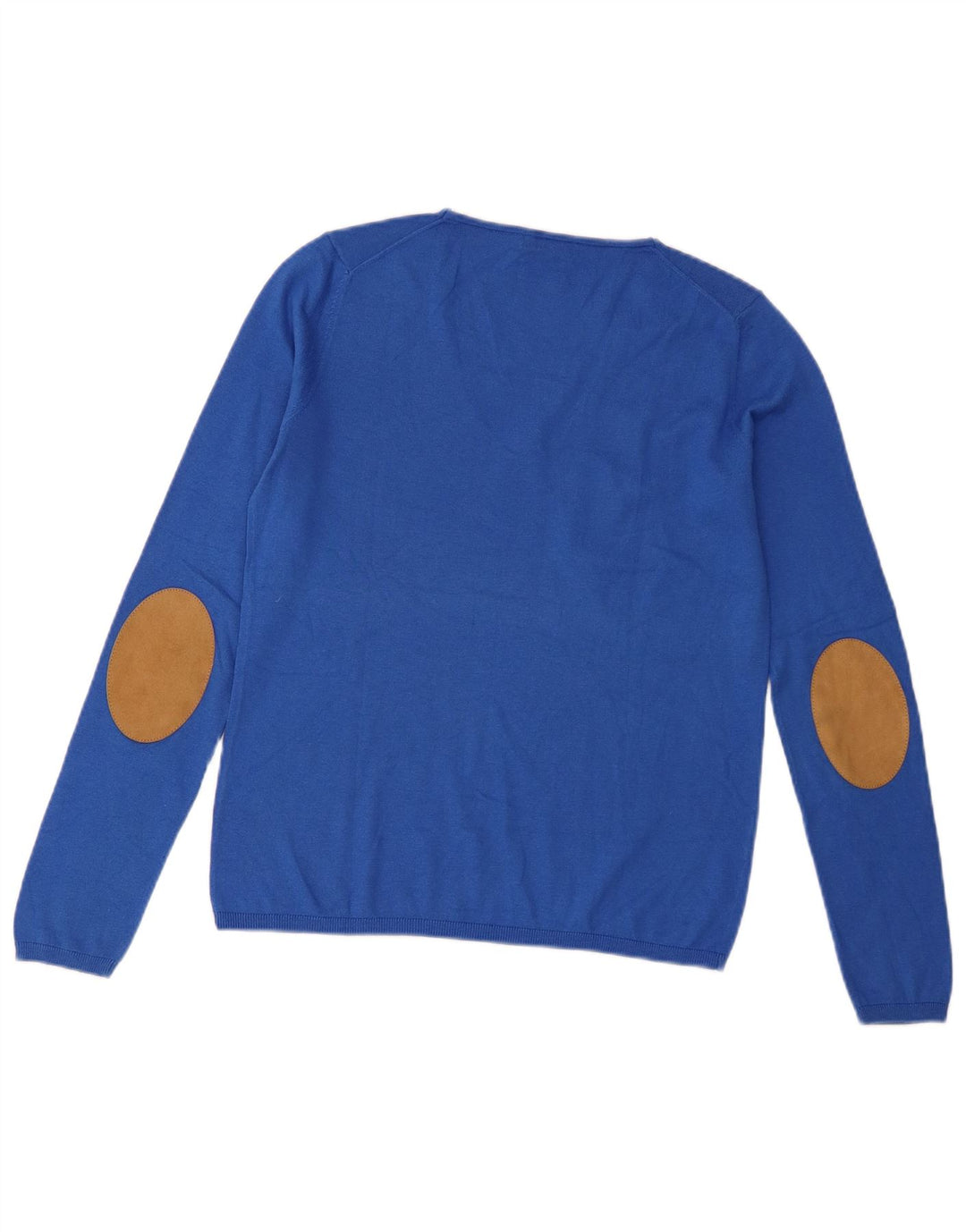 Pulover cu decolteu în V Massimo Dutti pentru femei UK 10 Small Blue