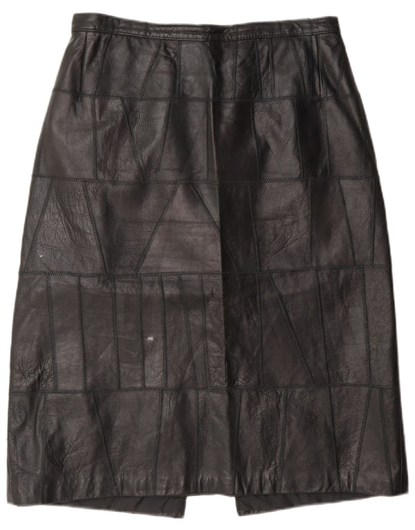 Fusta din piele vintage pentru femei W28 Small Black