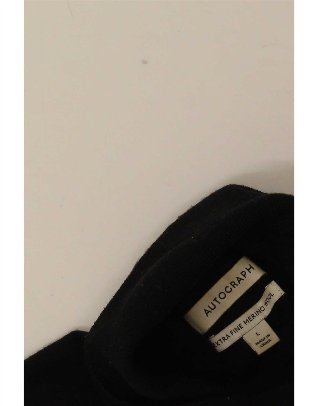 Pulover pentru bărbați Marks & Spencer cu autograf cu gât rulat, mare, negru