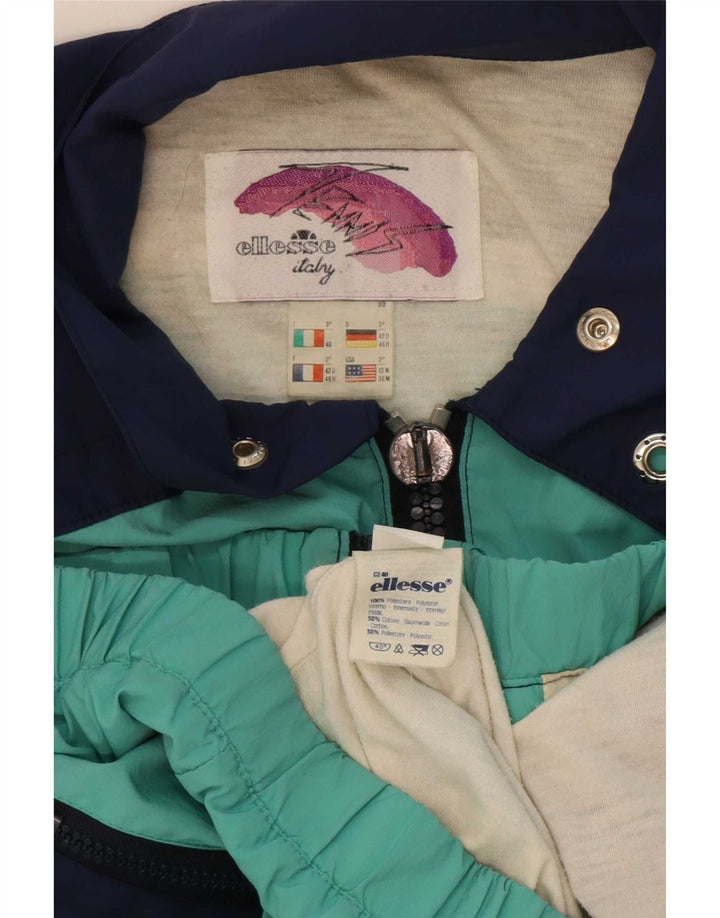 Jachetă de top pentru trening de tenis pentru femei Ellesse IT 46 Large Turcoaz Retro