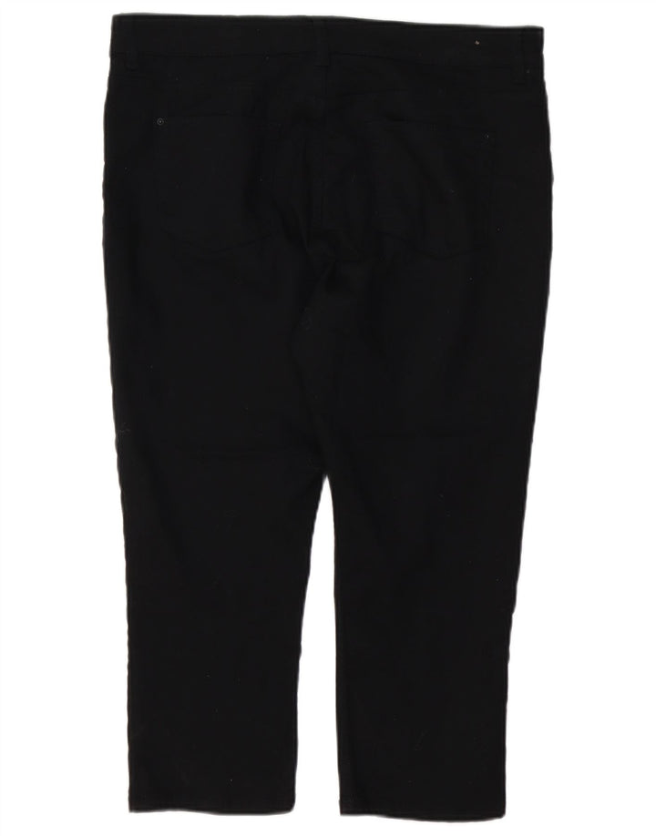 Marks & Spencer Blugi Capri obișnuiți pentru femei UK 16 Large W38 L21 Black