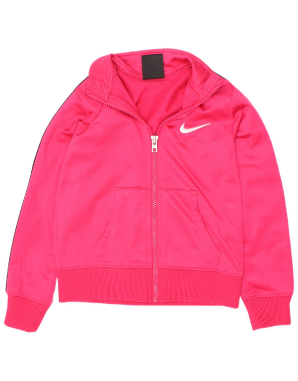 Jachetă de trening pentru fete Nike 3-4 ani XS roz poliester color bloc