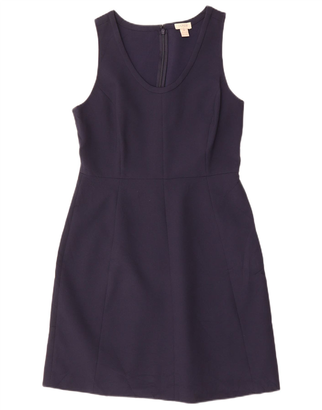 J. CREW Rochie A-Line fără mâneci pentru femei US 6 Medium Bleumarin Poliester