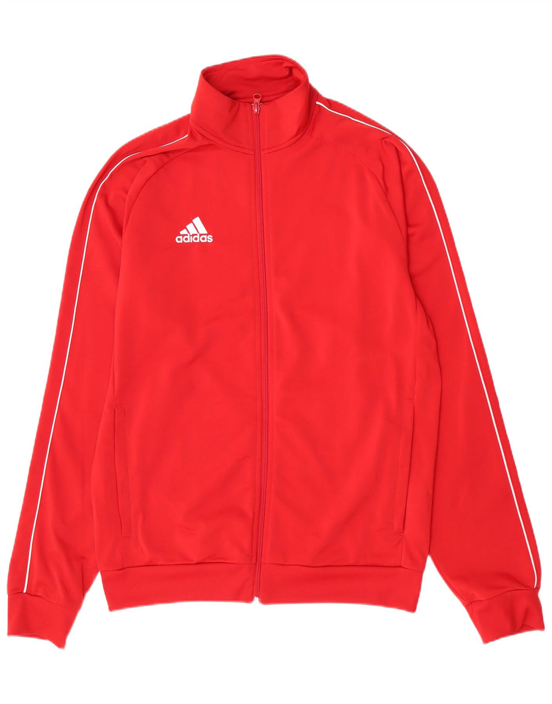 Jachetă de trening pentru bărbați Adidas, poliester roșu mediu