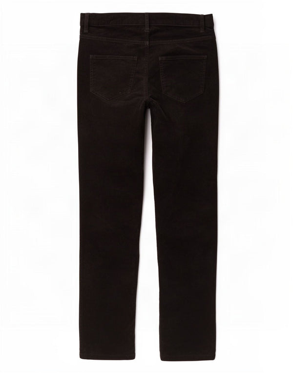Pantaloni subțiri din velur pentru femei Marks & Spencer UK 16 Large W36 L28 Negru