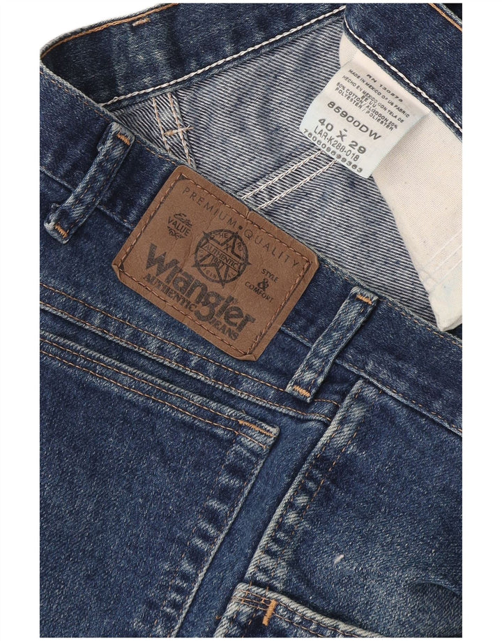 Blugi tăiați pentru bărbați Wrangler W40 L24 Bumbac albastru
