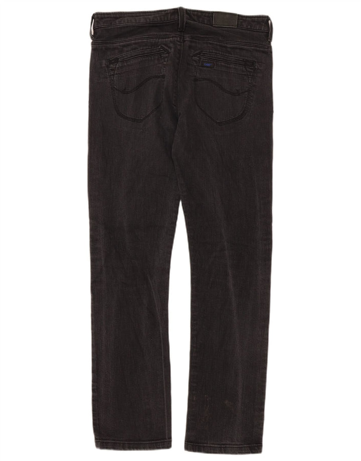 Blugi drepti pentru femei Lee W29 L30 bumbac negru