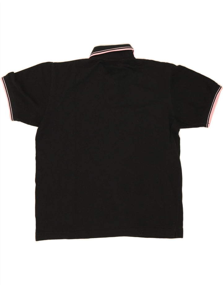 KAPPA Mens Polo Shirt Medium Black Cotton Vintage Kappa and Second-Hand Kappa from Messina Hembry 