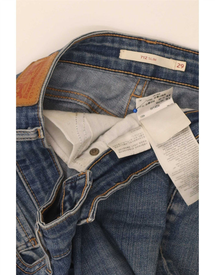 Blugi Levi's 712 Slim pentru femei W29 L32 Bumbac albastru