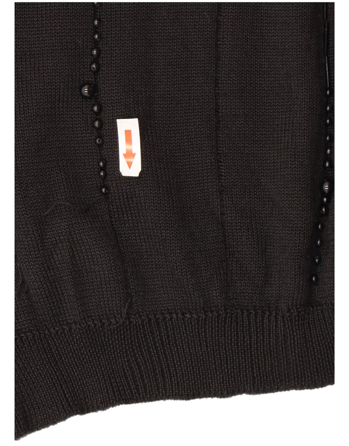 Pulover pentru femei Gitam cu gât de barcă UK 16 Large Black