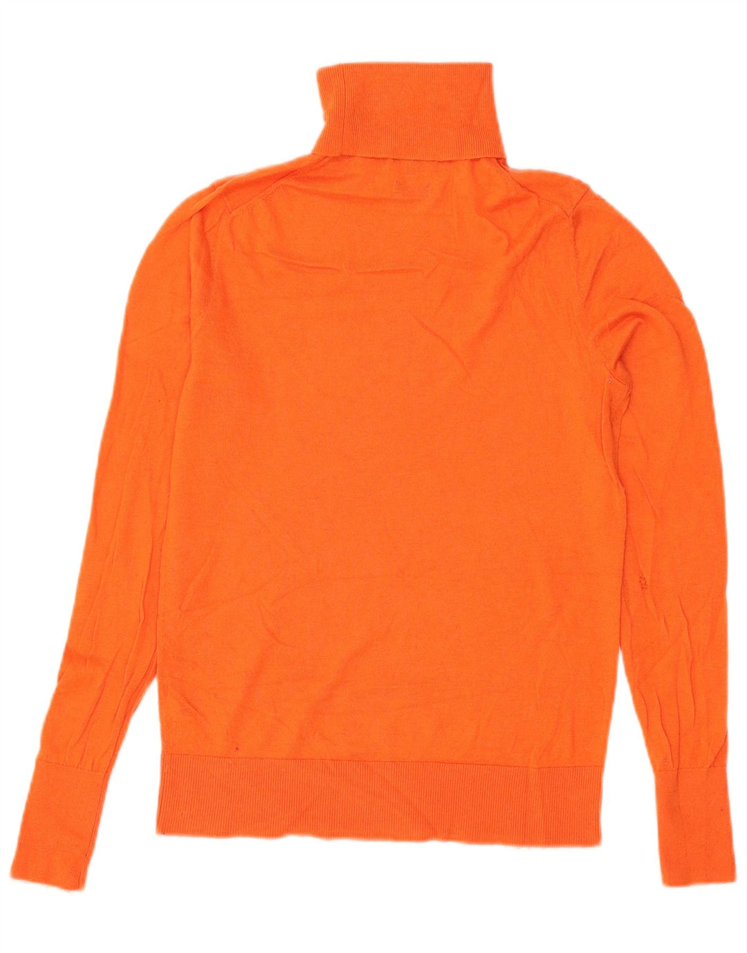 Pulover pentru femei Massimo Dutti cu gât rulat, UK 10, lână portocalie mică