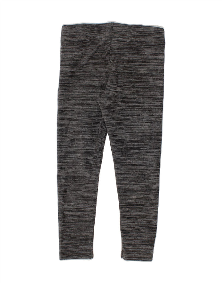 PUMA Girls Leggings 3-4 Years 2XS Grey Pinstripe Polyester Vintage Puma and Second-Hand Puma from Messina Hembry 
