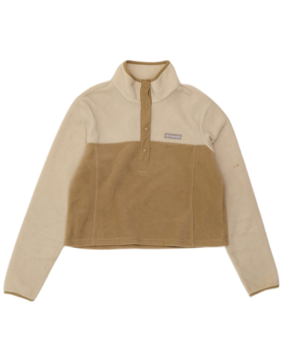 Pulover pentru femei COLUMBIA Crop Fleece UK 14 Medium White Colorblock