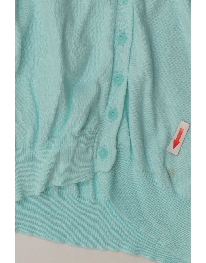 Pulover cardigan pentru femei Gap UK 10 mic turcoaz bumbac