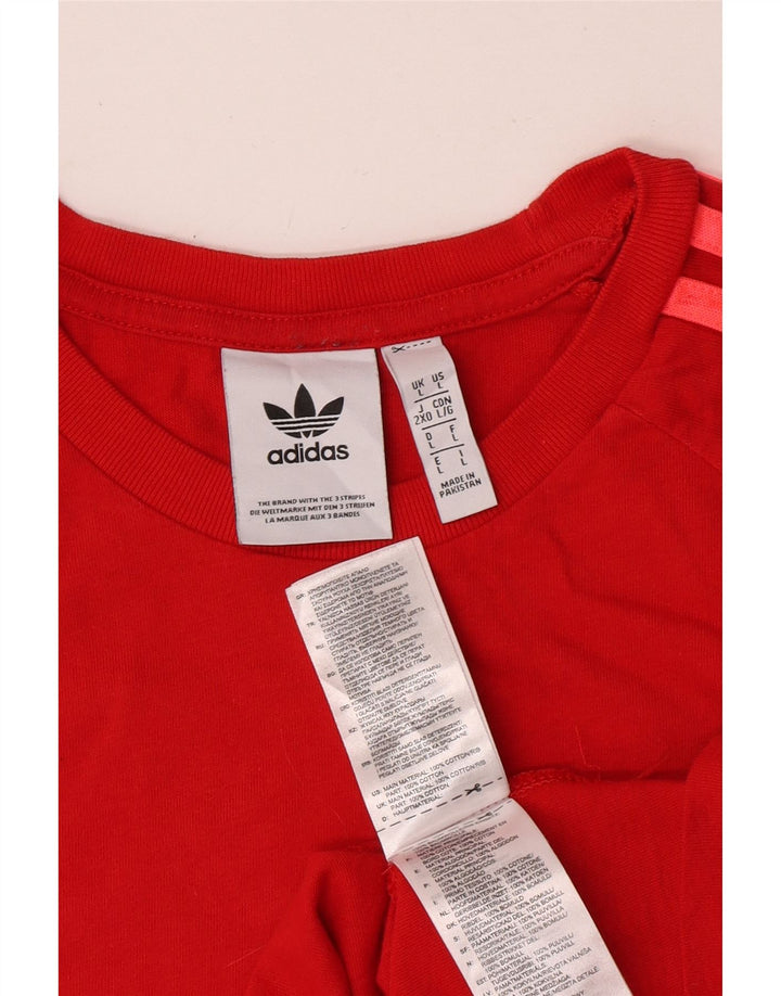 Tricou pentru bărbați Adidas Top mare bumbac roșu