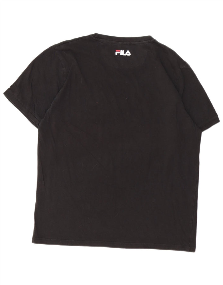 Tricou grafic pentru bărbați FILA Top XL Negru
