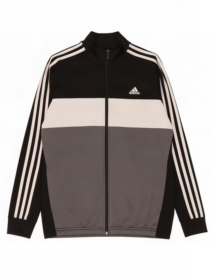 Jachetă pentru trening Adidas pentru băieți 13-14 ani, negru, poliester