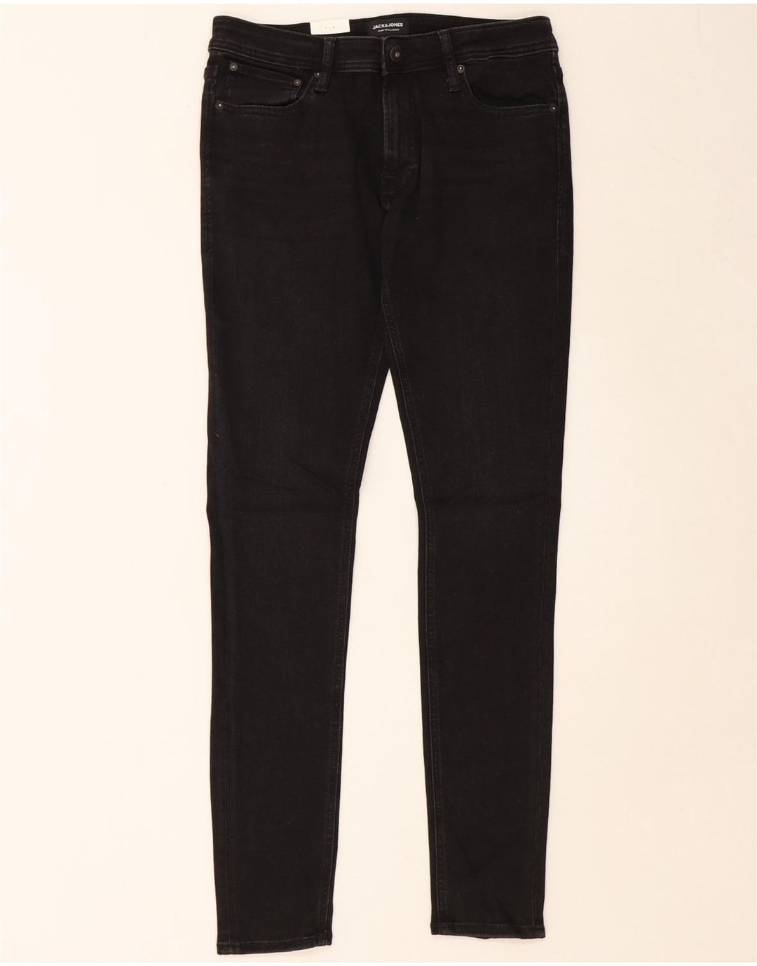 JACK & JONES Blugi pentru bărbați Tom skinny W32 L34 bumbac negru