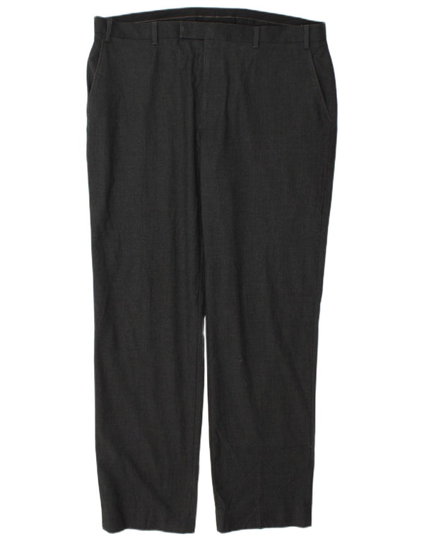 Pantaloni chino obișnuiți pentru bărbați Marks & Spencer L40 L33 poliester gri