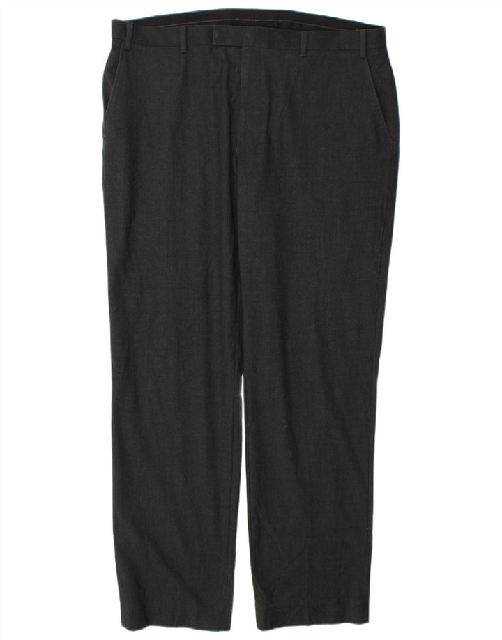 Pantaloni chino obișnuiți pentru bărbați Marks & Spencer L40 L33 poliester gri
