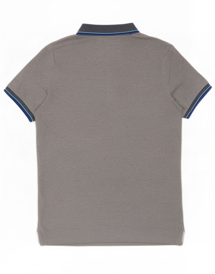 Tricou polo pentru bărbați Superdry XL cu dungi gri