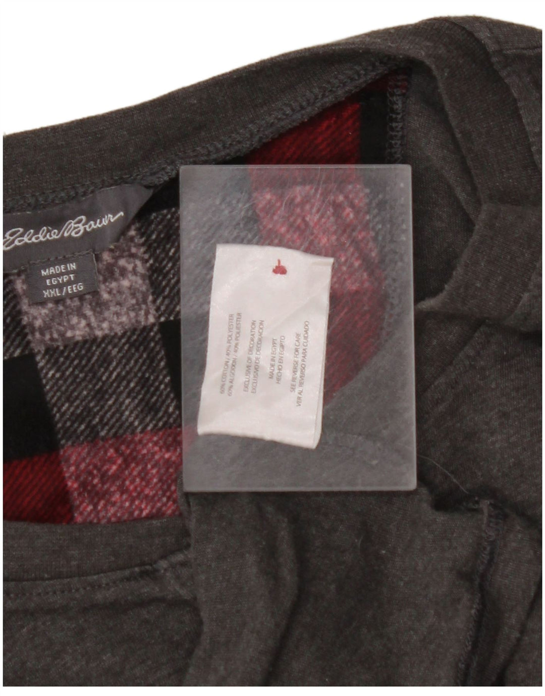 EDDIE BAUER Top pentru bărbați cu mânecă lungă 2XL bumbac gri