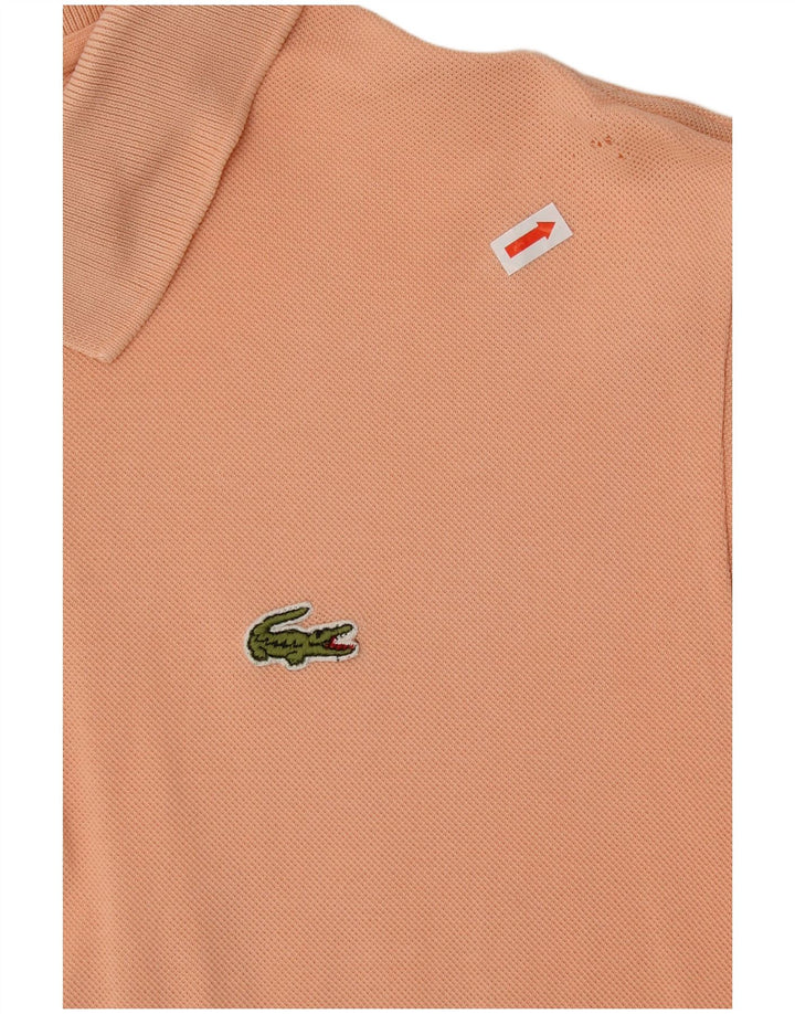 Tricou polo LACOSTE pentru bărbați mărimea 5 mare bumbac portocaliu
