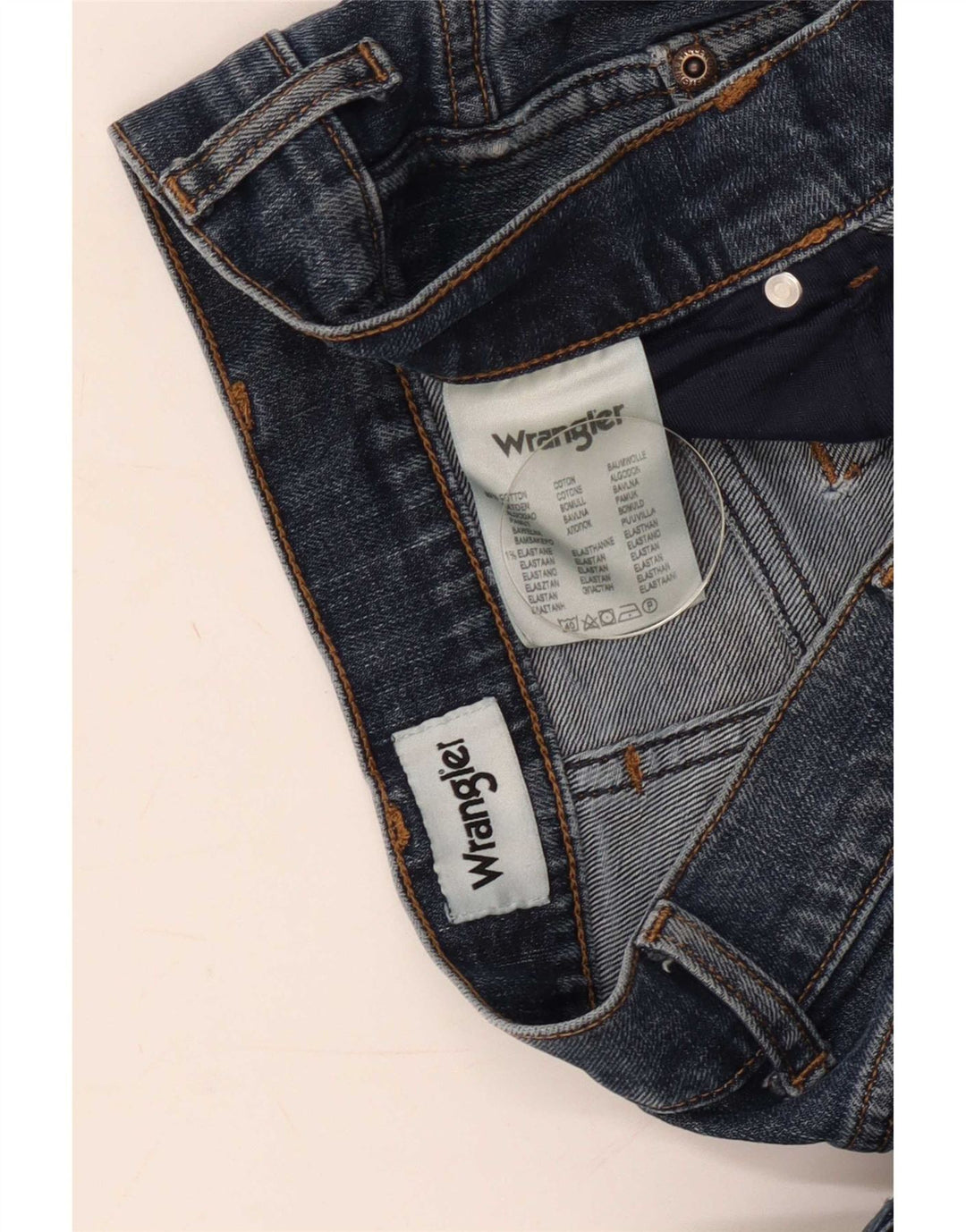 Blugi drepte pentru bărbați Wrangler Texas W36 L34 Bumbac albastru