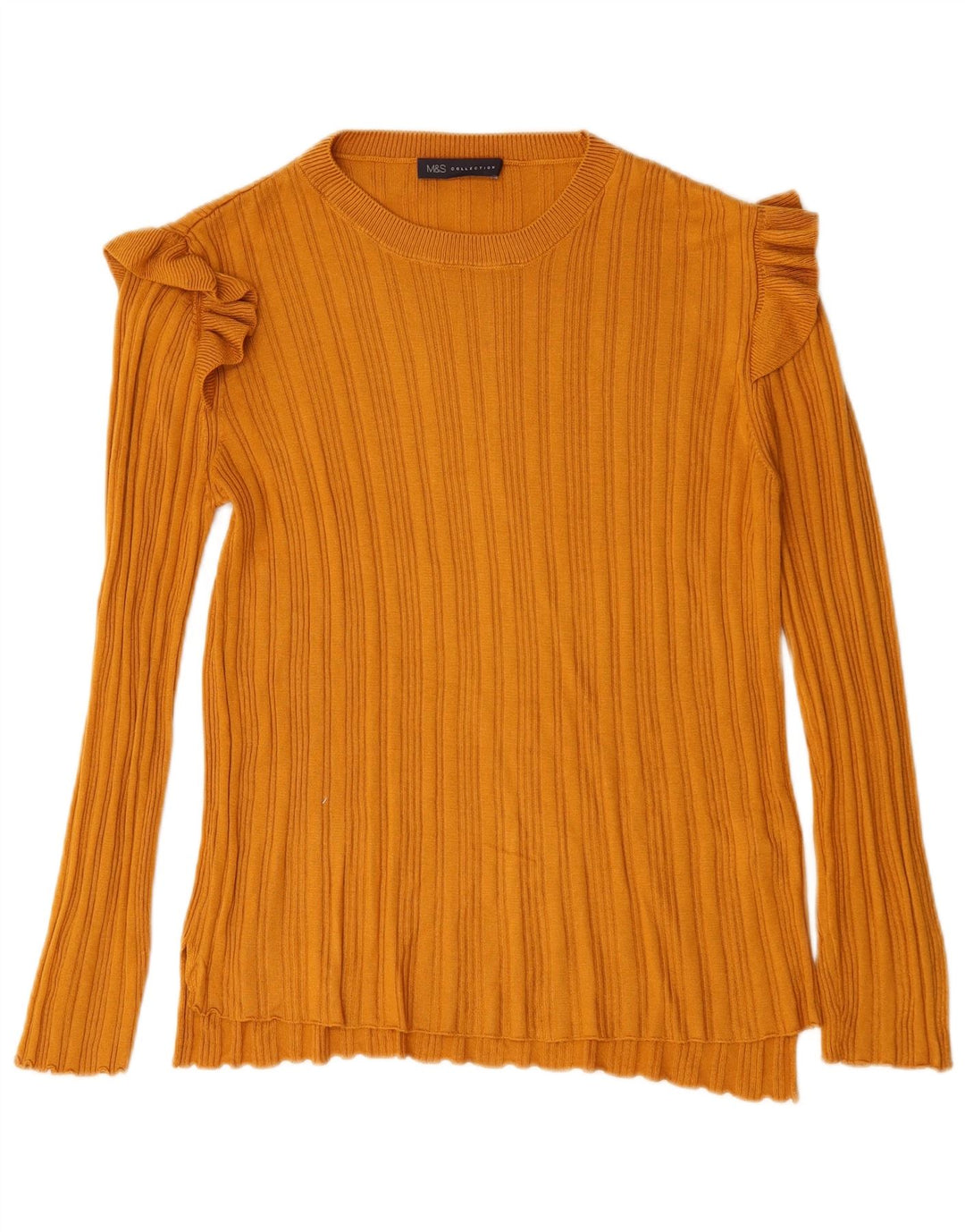 Marks & Spencer Top pentru femei cu mânecă lungă UK 12 Medium Galben Acrilic