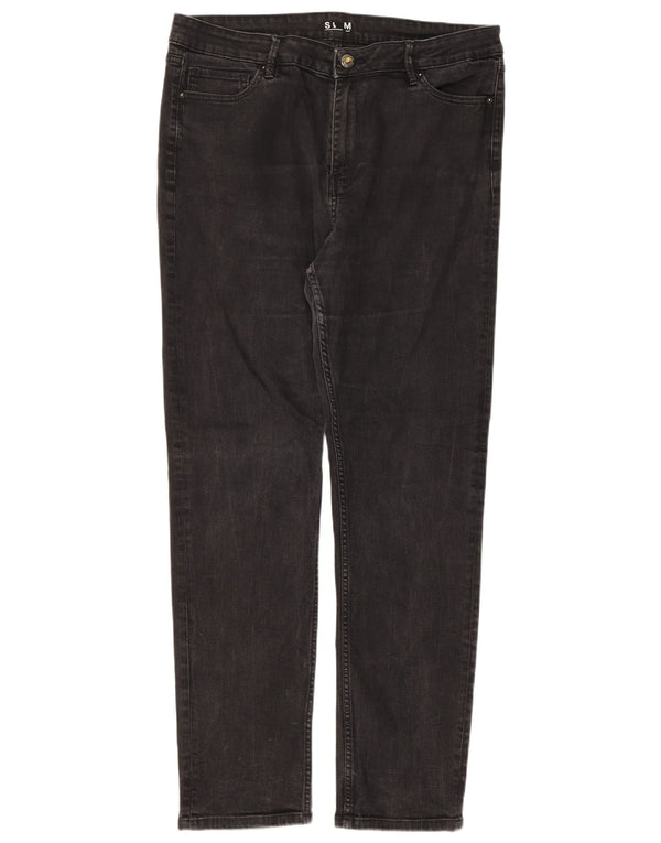 Blugi subțiri pentru femei Marks & Spencer UK 16 Large W34 L30 Bumbac negru
