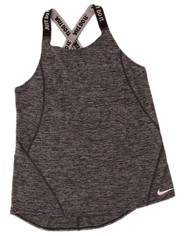 Vesta Nike Dri Fit Graphic pentru fete, 13-14 ani, XL, gri pete