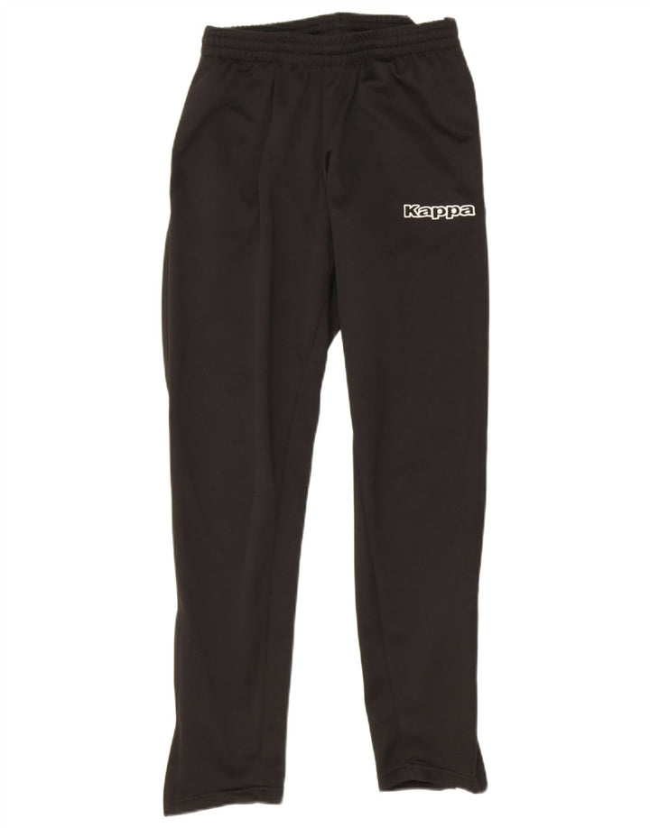 Pantaloni de trening cu grafică pentru bărbați Kappa, poliester negru mic