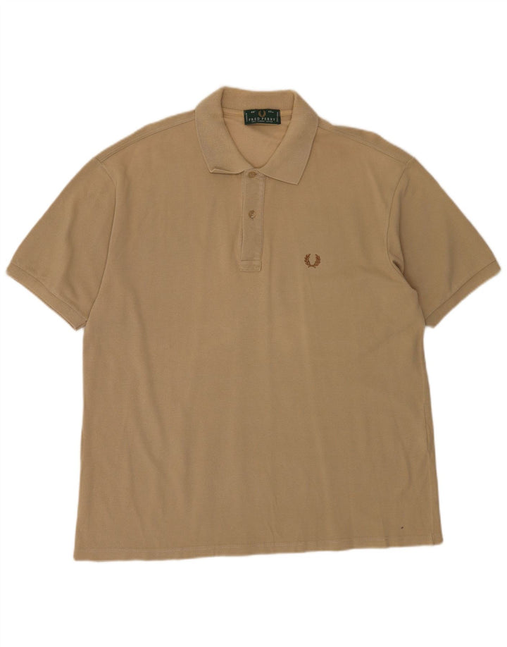 Fred Perry Polo pentru bărbați, mare, bej, bumbac