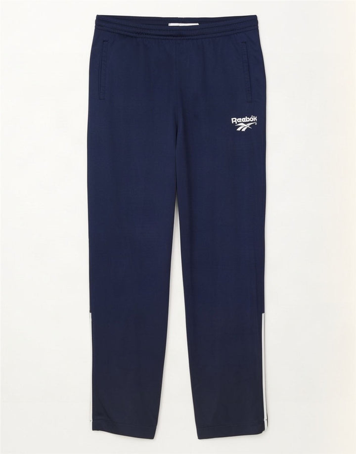 Pantaloni de trening pentru bărbați Reebok, mari bleumarin, color block