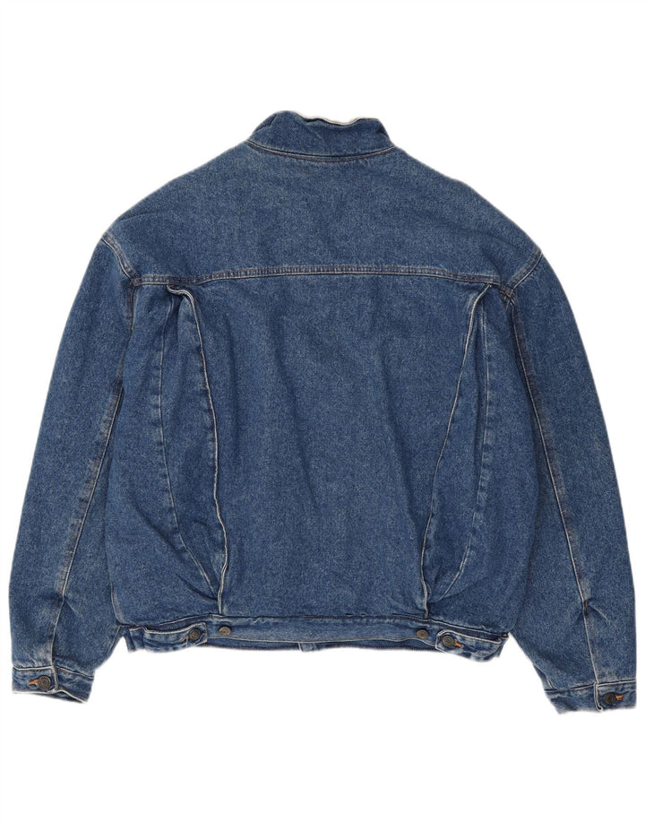 Jachetă de blugi Sherpa pentru bărbați Michel Bachoz UK 40, mare, albastru, bumbac